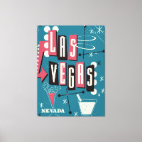 Las Vegas nevada vintage travel poster