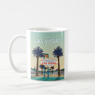 Las Vegas Nevada Welcome Sign Vintage Travel Coffee Mug