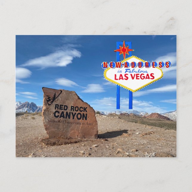Las Vegas New Address Faire-part (Devant)