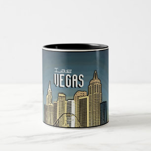 Las Vegas New York hotel view artsy coffee mug