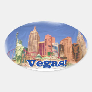 Las Vegas New York New York hotel view stickers