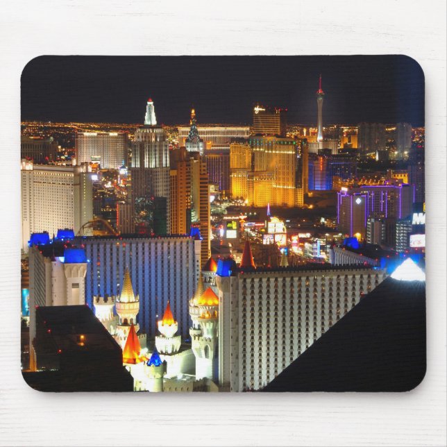 Las Vegas night time Mouse Pad (Front)