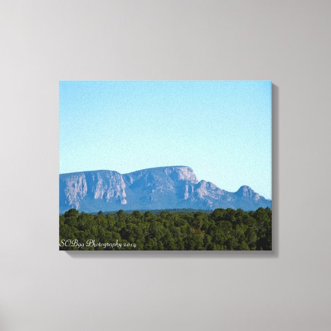 Las Vegas, NM Hermites Peak sur toile (Recto)