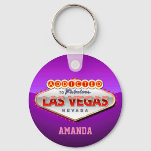Las Vegas, NV Funny Welcome Sign Keychain