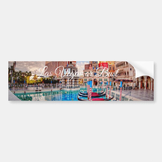 Las Vegas or Bust Bumper Sticker (Front)
