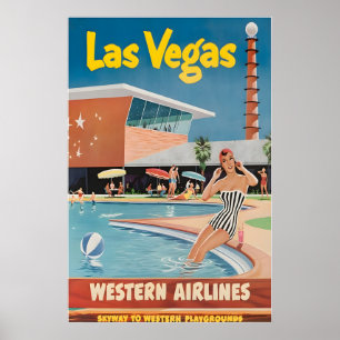 Las Vegas Painting Nevada Art Print Western Travel