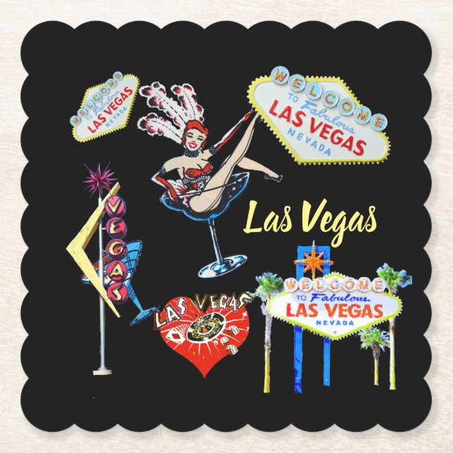 Las Vegas Paper Coaster (Front)