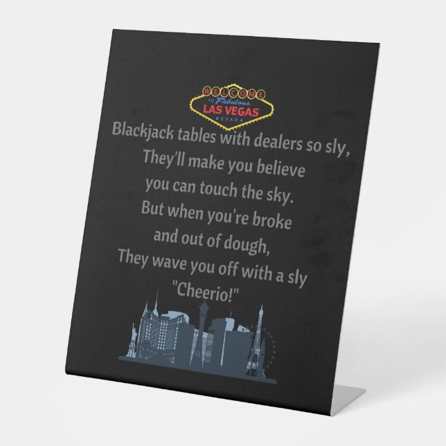 Las Vegas Pedestal Sign (Front)