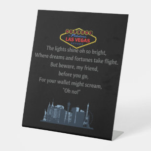 Las Vegas Pedestal Sign