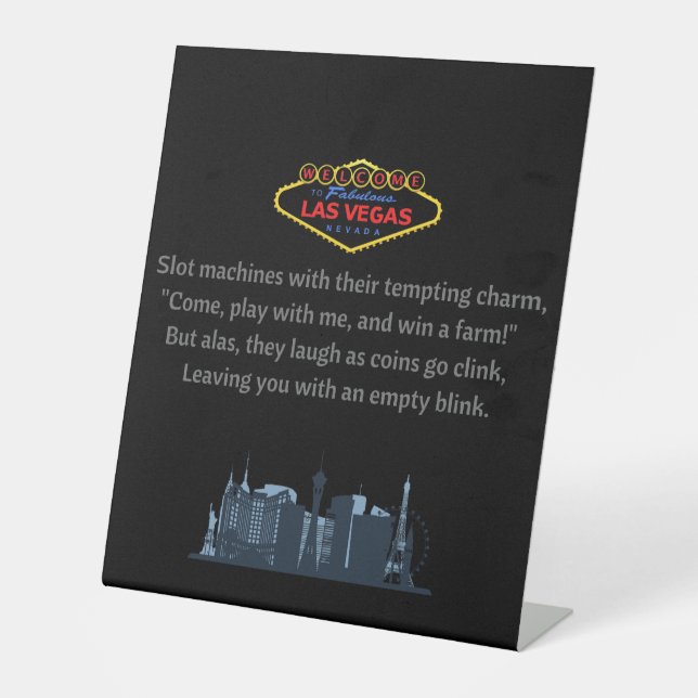 Las Vegas Pedestal Sign (Front)