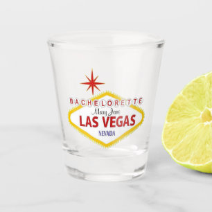 Las Vegas Personalized Bachelorette Shot glass