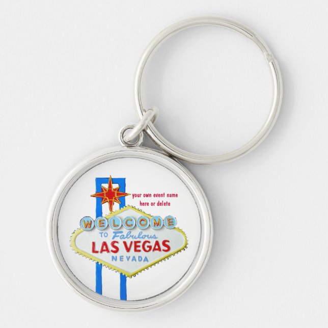 Las Vegas Personalized Event Keychain (Front)