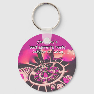 Las Vegas Pink Bachelorette Keychain