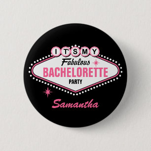 Las Vegas Pink It's My 2 Inch Round Button