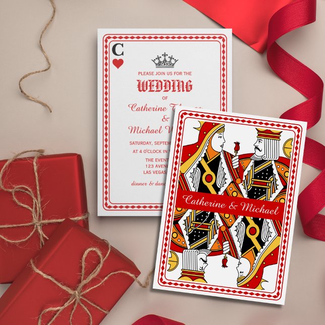 Las Vegas Playing Card King & Queen Wedding (Creator Uploaded)