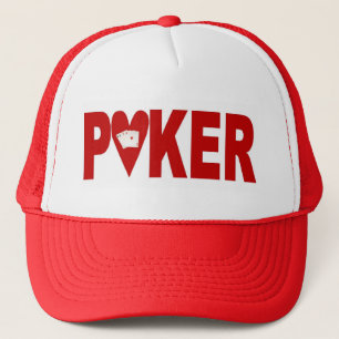 Las Vegas POKER Player Lucky Casquette Hearts