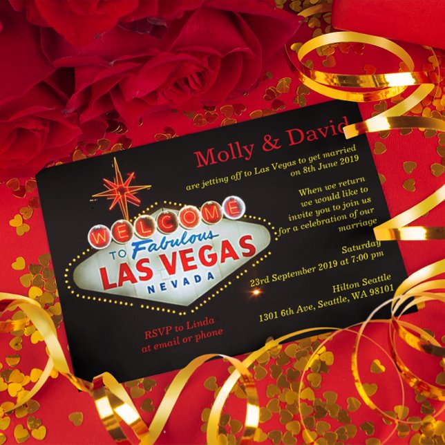 Las Vegas Post Wedding Custom Photo Invitation (Creator Uploaded)
