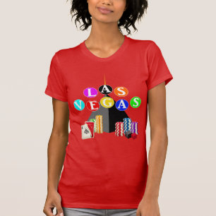 Las Vegas Pyramid and Poker Chips T-Shirt