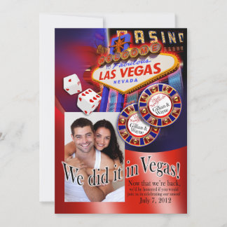 Las Vegas Reception (contact me 2 personalize 4u) Invitation