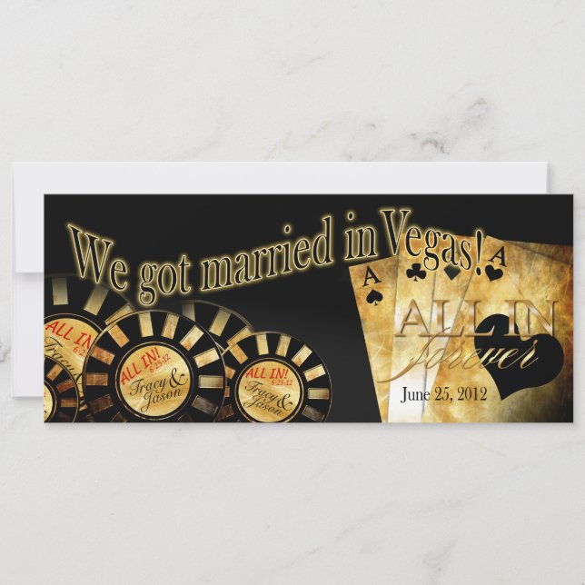 Las Vegas Reception (contact me to personalize 4u) Invitation (Front)