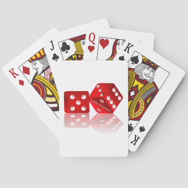 Las Vegas Red Dice Playing Cards (Back)