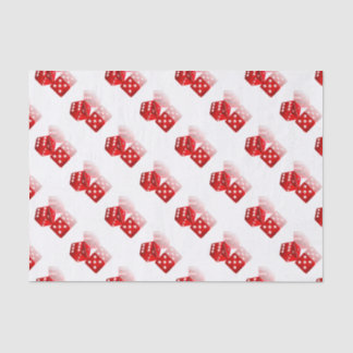 Las Vegas Red Dice Tissue Paper