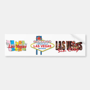Las Vegas Retro Sign Bumper Sticker