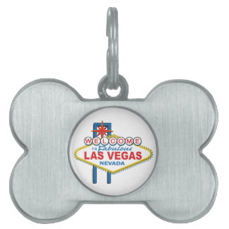 Las Vegas Retro Sign Pet Name Tag