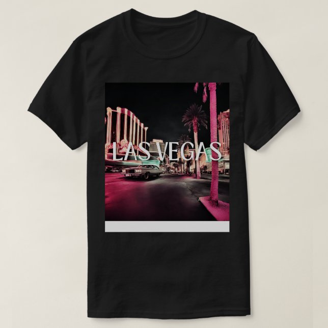las vegas retro street 80s T-Shirt (Design Front)