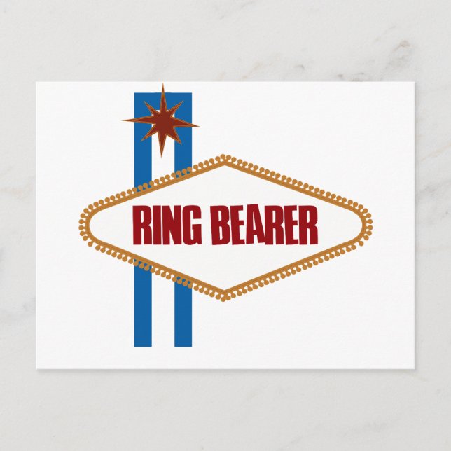 Las Vegas Ring Bearer Postcard (Front)