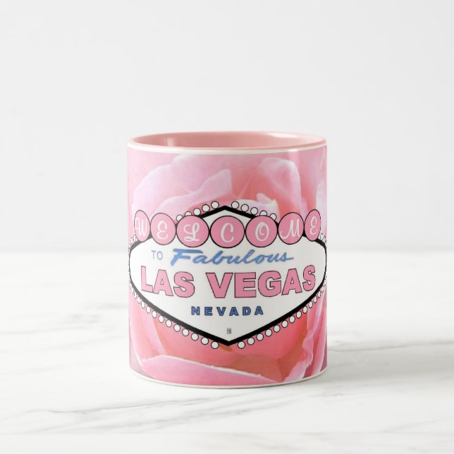Las Vegas Rose Rose Rose Deux Tone Mug (Centre)