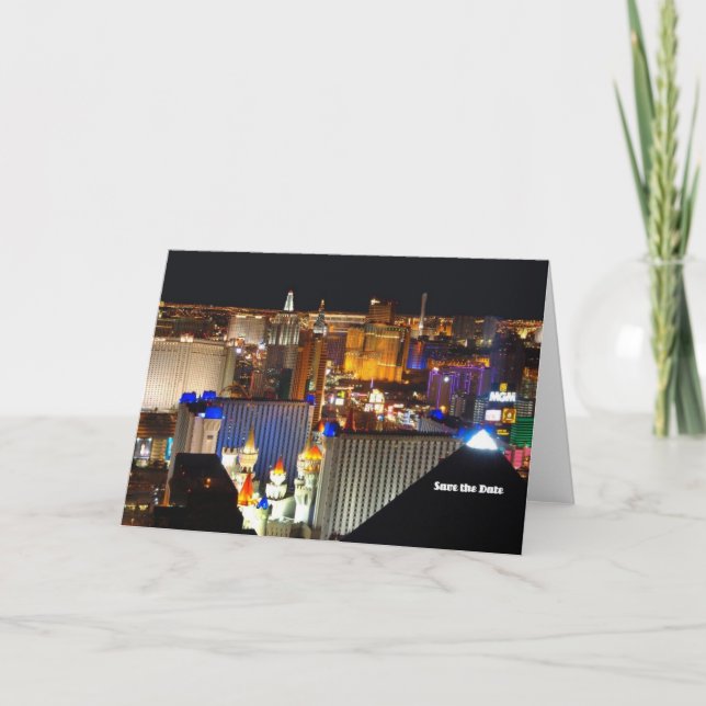 Las Vegas Save the Date Card, add your own text! Announcement (Front)