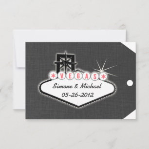 Las Vegas Save the Date Luggage Tag