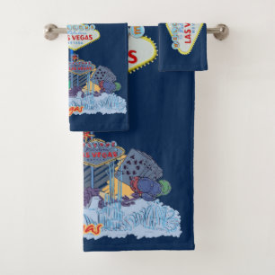 Las Vegas Sign Bath Towel Set