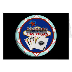 Las Vegas Sign & Cards Poker Chip