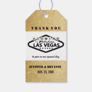 Las Vegas Sign Thank You for Coming Custom Gift Tags