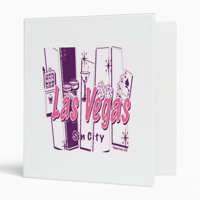 Las Vegas Sin City Abstract Binder (Front/Inside)