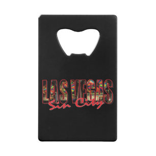 Las Vegas Sin City Wallet Bottle Opener