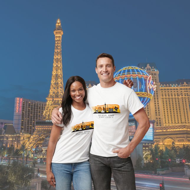 Las Vegas Skyline Latitude and Longitude T-Shirt (Creator Uploaded)