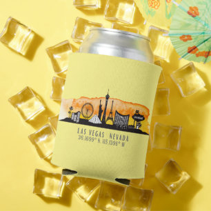 Las Vegas Skyline Latitude   Can Cooler