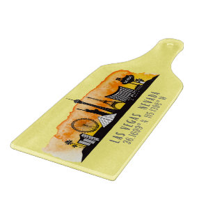 Las Vegas Skyline Latitude  Cutting Board