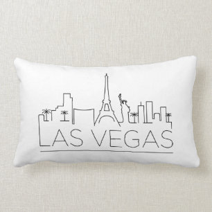 Las Vegas Skyline Lumbar Pillow