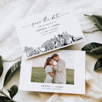Las Vegas Skyline Wedding Enregistrer la carte Dat