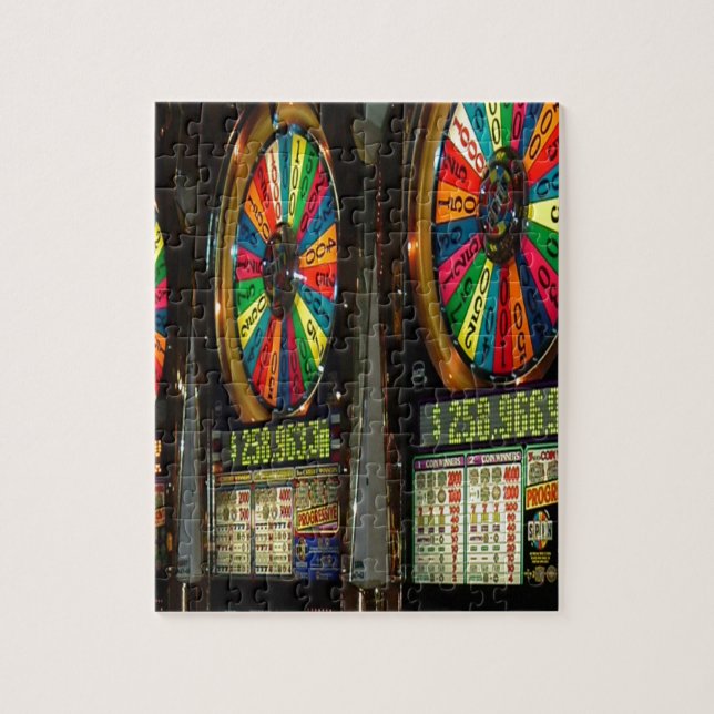 Las Vegas Slot Machines Jigsaw Puzzle (Vertical)