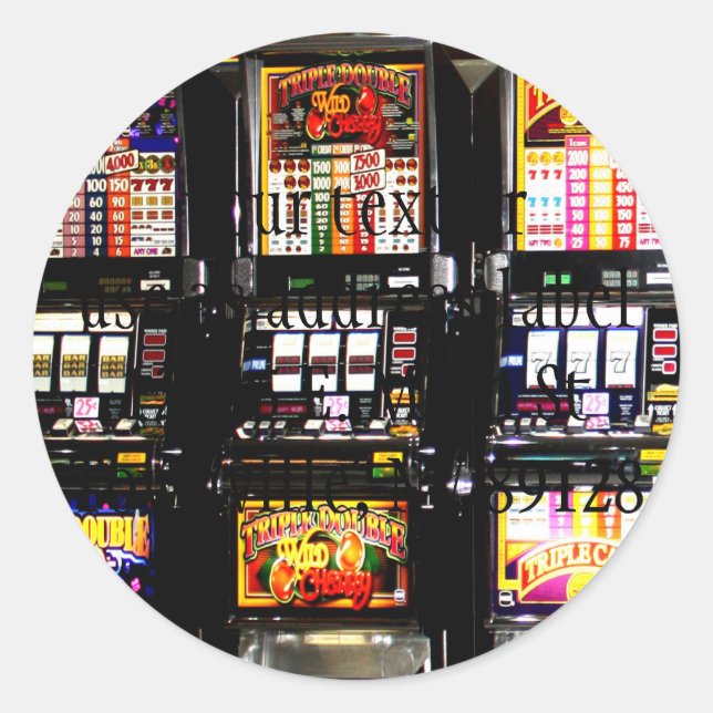Las Vegas Slots Dream Machines Classic Round Sticker (Front)