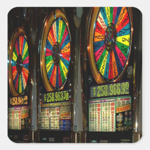 Las VEGAS-SLOTS Square Sticker