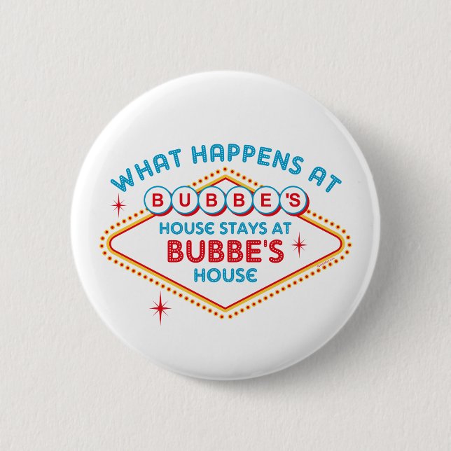 Las Vegas Stays At Bubbe's 2 Inch Round Button (Front)
