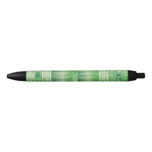 Las Vegas Street Road Signs Black Ink Pen