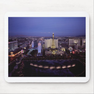 Las Vegas Strip Aerial View Casino Gambling City Mouse Pad