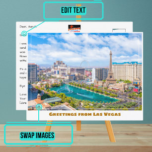 Las Vegas Strip from Above Postcard